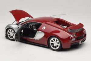 Bugatti Veyron Centenaire Edition Chrome Red Minichamps 1:18 100110851 Metall - pilt 5/8