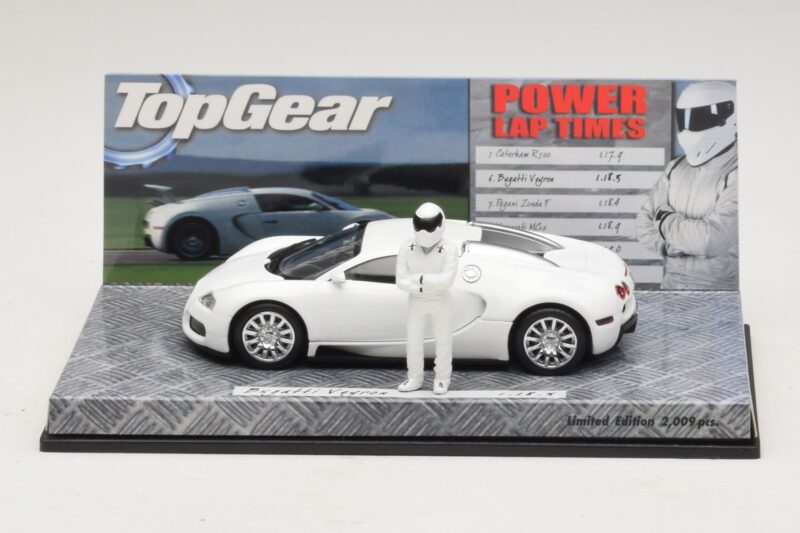 Bugatti Veyron Valge Top Gear Väljaanne Minichamps 1:43 Bugatti Veyron Valge Top Gear Väljaanne Minichamps 1:43 519431100 Metall