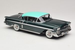 Chevrolet Bel Air Impala Coupe Tumeroheline Metallik & Roheline KK-Scale 1:18 KKDC181594 Metall - pilt 4/6