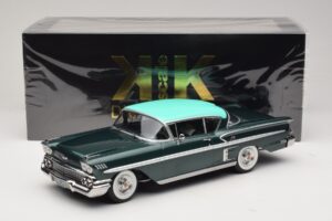 Chevrolet Bel Air Impala Coupe Tumeroheline Metallik & Roheline KK-Scale 1:18 KKDC181594 Metall - pilt 6/6