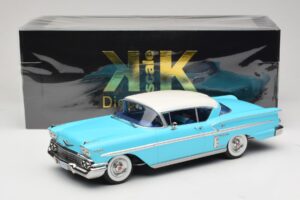 Chevrolet Bel Air Impala Coupe Türkiis & Kreemjas KK-Scale 1:18 KKDC181593 Metall - pilt 6/6
