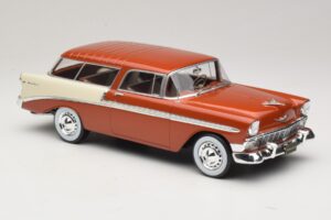 Chevrolet Bel Air Nomad Pruun Metallik & Kreemjas KK-Scale 1:18 KKDC181294 Metall - pilt 4/6