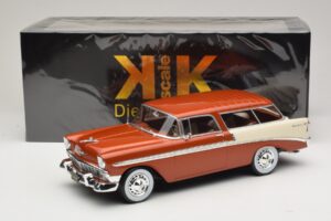 Chevrolet Bel Air Nomad Pruun Metallik & Kreemjas KK-Scale 1:18 KKDC181294 Metall - pilt 6/6