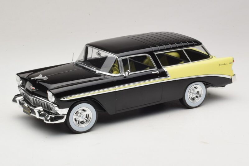 Chevrolet Bel Air Nomad Custom Must & Helekollane KK-Scale 1:18 KKDC181293 Metall