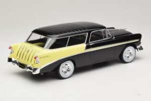 Chevrolet Bel Air Nomad Custom Must & Helekollane KK-Scale 1:18 KKDC181293 Metall - pilt 2/6
