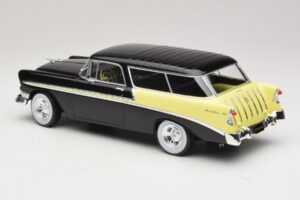 Chevrolet Bel Air Nomad Custom Must & Helekollane KK-Scale 1:18 KKDC181293 Metall - pilt 5/6