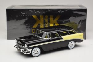 Chevrolet Bel Air Nomad Custom Must & Helekollane KK-Scale 1:18 KKDC181293 Metall - pilt 6/6