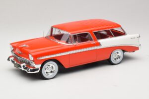 Chevrolet Bel Air Nomad Custom Helepunane & Valge KK-Scale 1:18 KKDC181291 Metall