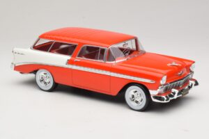 Chevrolet Bel Air Nomad Custom Helepunane & Valge KK-Scale 1:18 KKDC181291 Metall - pilt 4/6