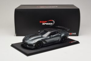 Chevrolet Corvette C7 ZR-1 Shadow Grey Metallic TopSpeed 1:18 TS0148 Vaik - pilt 6/6