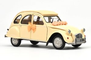 Citroen 2CV Wedding Gift Beež Norev 1:18 181475 Metall - pilt 2/3