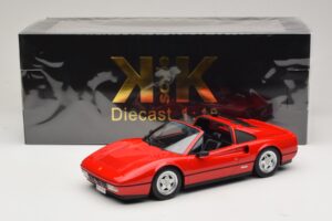 Ferrari 328 GTS Punane Musta Salongiga KK-Scale 1:18 KKDC180551 Metall - pilt 7/7