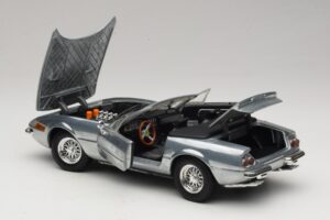 Ferrari 365 GTS Chrome Silver Hot Wheels 1:18 25738 Metall - pilt 5/8