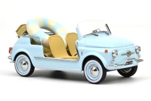 Fiat 500 Jolly Sinine Norev 1:18 187793 Metall