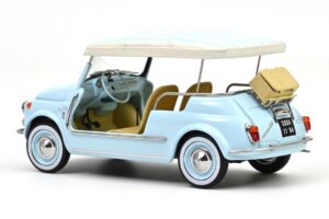 Fiat 500 Jolly Sinine Norev 1:18 187793 Metall - pilt 3/5