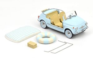 Fiat 500 Jolly Sinine Norev 1:18 187793 Metall - pilt 5/5