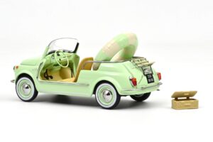 Fiat 500 Jolly Roheline Norev 1:18 187794 Metall - pilt 2/5
