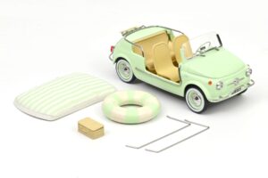 Fiat 500 Jolly Roheline Norev 1:18 187794 Metall - pilt 5/5
