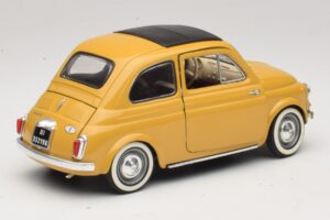 Fiat 500 Kollane Solido 1:18 8042 Metall - pilt 3/8
