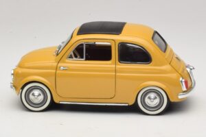 Fiat 500 Kollane Solido 1:18 8042 Metall - pilt 4/8