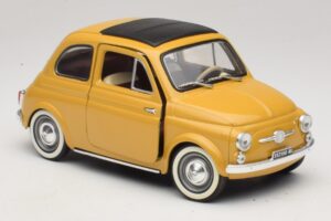 Fiat 500 Kollane Solido 1:18 8042 Metall - pilt 6/8