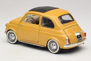 Fiat 500 Kollane Solido 1:18 8042 Metall - pilt 7/8