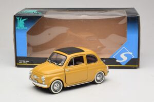 Fiat 500 Kollane Solido 1:18 8042 Metall - pilt 8/8