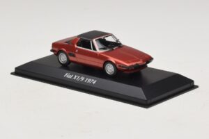 Fiat X1/9 Punane Maxichamps 1:43 940121662 Metall - pilt 3/5