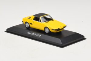 Fiat X1/9 Kollane Maxichamps 1:43 940121660 Metall - pilt 3/5