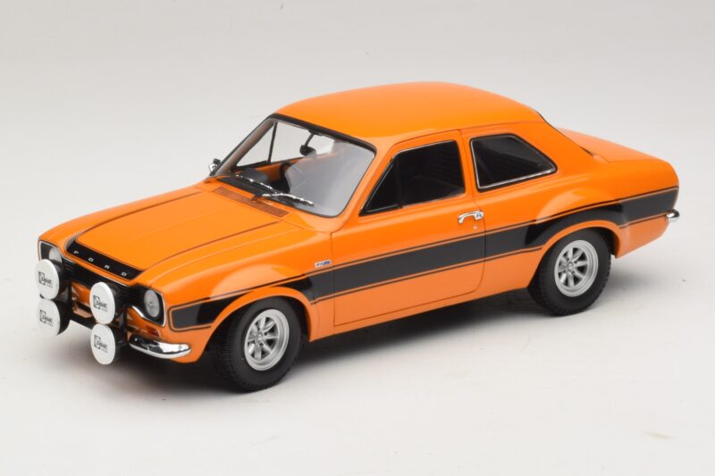 Ford Escort Mk1 RS1600 AVO Oranž Mustade Triipudega Minichamps 1:18 100688104 Metall