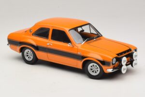 Ford Escort Mk1 RS1600 AVO Oranž Mustade Triipudega Minichamps 1:18 100688104 Metall - pilt 6/8