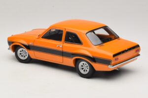 Ford Escort Mk1 RS1600 AVO Oranž Mustade Triipudega Minichamps 1:18 100688104 Metall - pilt 7/8