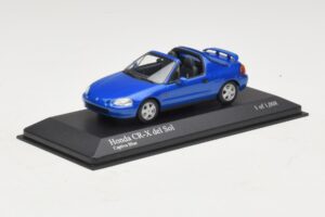 Honda CR-X del Sol EG2 Sinine Metallik Minichamps 1:43 400161931 Metall - pilt 2/5