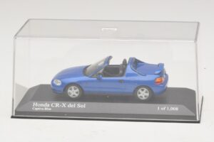 Honda CR-X del Sol EG2 Sinine Metallik Minichamps 1:43 400161931 Metall - pilt 4/5
