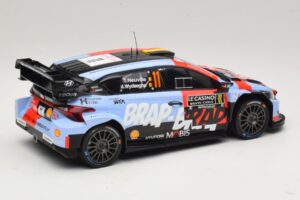 Hyundai i20 N Rally1 #11 T. Neuville / M. Wydaeghe Rally Monte Carlo 2026 IXO 1:18 18RMC270B Metall - pilt 2/6