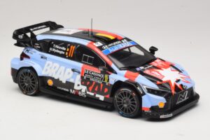 Hyundai i20 N Rally1 #11 T. Neuville / M. Wydaeghe Rally Monte Carlo 2026 IXO 1:18 18RMC270B Metall - pilt 4/6