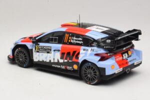 Hyundai i20 N Rally1 #11 T. Neuville / M. Wydaeghe Rally Monte Carlo 2026 IXO 1:18 18RMC270B Metall - pilt 5/6