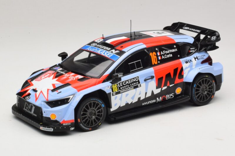Hyundai i20 N Rally1 #16 A. Fourmaux / A. Coria Rally Monte Carlo 2026 IXO 1:18 18RMC270A Metall