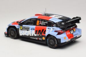 Hyundai i20 N Rally1 #16 A. Fourmaux / A. Coria Rally Monte Carlo 2026 IXO 1:18 18RMC270A Metall - pilt 5/6