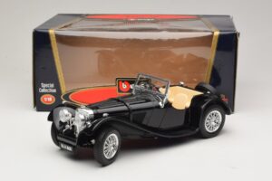 Jaguar SS100 Roadster Must Bburago 1:18 3006-M3 Metall - pilt 6/6
