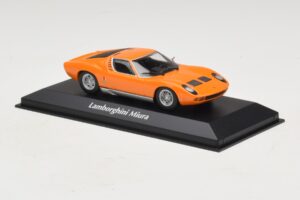Lamborghini Miura P400 Oranž Maxichamps 1:43 940103001 Metall - pilt 3/5