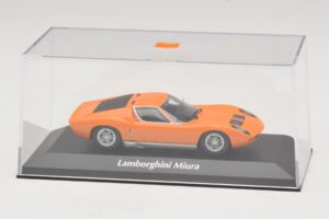 Lamborghini Miura P400 Oranž Maxichamps 1:43 940103001 Metall - pilt 4/5