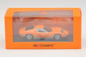 Lamborghini Miura P400 Oranž Maxichamps 1:43 940103001 Metall - pilt 5/5
