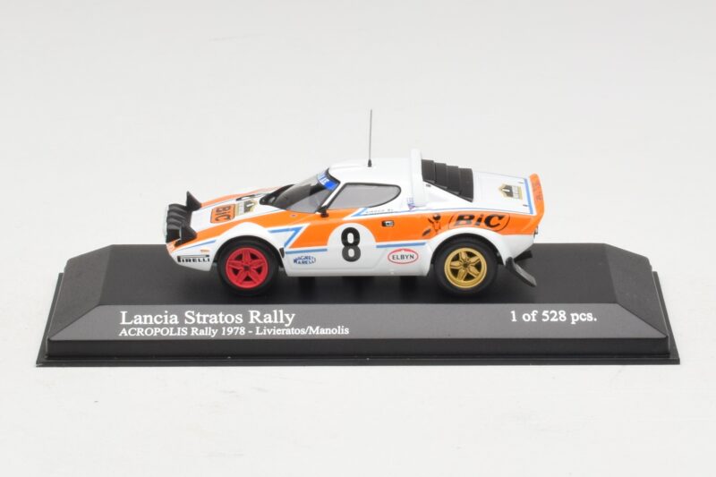 Lancia Stratos Rally #8 Livieratos / Manolis Acropolis Rally 1978 Minichamps 1:43 Lancia Stratos Rally #8 Livieratos / Manolis Acropolis Rally 1978 Minichamps 1:43 430781208 Metall