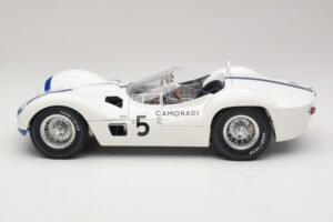 Maserati Tipo 61 #5 Camoradi S. Moss / D. Gurney 1000km Nurburgring Winner 1960 Minichamps 1:12 120601205 Metall - pilt 4/8