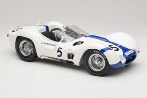 Maserati Tipo 61 #5 Camoradi S. Moss / D. Gurney 1000km Nurburgring Winner 1960 Minichamps 1:12 120601205 Metall - pilt 6/8