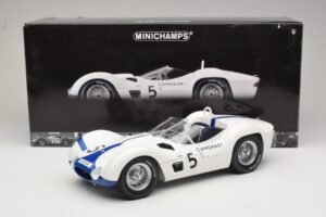 Maserati Tipo 61 #5 Camoradi S. Moss / D. Gurney 1000km Nurburgring Winner 1960 Minichamps 1:12 120601205 Metall - pilt 8/8
