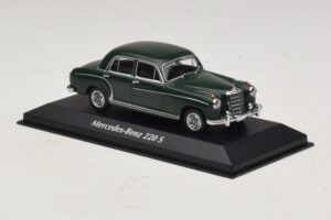 Mercedes 220 S W180 Tumeroheline Maxichamps 1:43 940033001 Metall - pilt 3/5