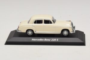 Mercedes 220 S W180 Valge Maxichamps 1:43 940033000 Metall