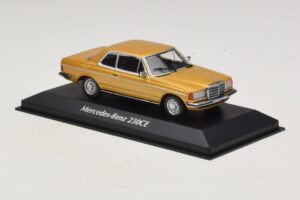 Mercedes 230 CE C123 Kuldne Metallik Maxichamps 1:43 940032220 Metall - pilt 3/5